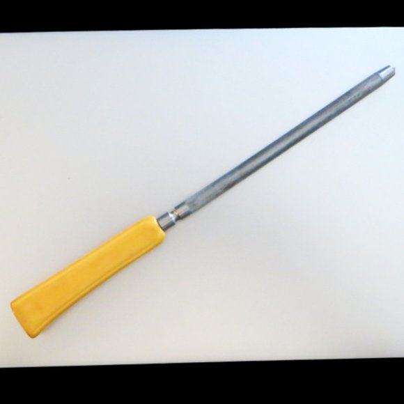 Robinson Stainless Steel Three Piece Meat Carving Set Yellow Bakelite Ha… - Picture 4 of 6